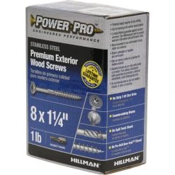 Hillman Power Pro No. 8 X 1-1/4 in. L Star Flat Head Exterior Deck Screws 1 lb 10 Hillman Power Pro No. 8 X 1-1/4 in. L Star Flat Head Exterior Deck Screws 1 lb -Cheap HILLMAN Store bc0abce0 0693 417e 9a80 4d64747d5b91