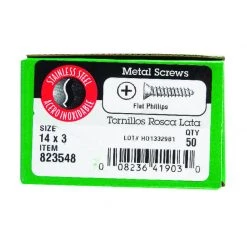 Hillman No. 14 X 3 in. L Phillips Flat Head Sheet Metal Screws 50 pk 3 Hillman No. 14 X 3 in. L Phillips Flat Head Sheet Metal Screws 50 pk -Cheap HILLMAN Store bc3f45c9 6af8 4d17 9f88 b538864d3b34
