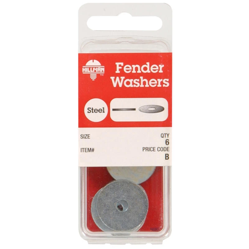 Hillman Steel 1/4 in. Fender Washer 4 pk 2 Hillman Steel 1/4 in. Fender Washer 4 pk - Image 2