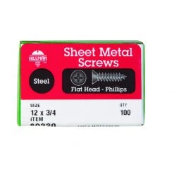 Hillman No. 12 X 3/4 in. L Phillips Flat Head Sheet Metal Screws 100 pk -Cheap HILLMAN Store c0465c01 8d91 47ff 9b1a eddd809bfb01