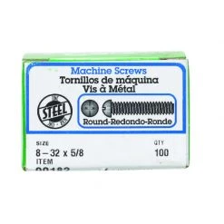 Hillman No. 8-32 X 5/8 in. L Combination Round Head Zinc-Plated Steel Machine Screws 100 pk -Cheap HILLMAN Store c10cd005 d410 401e ab6f a801741dd1c6
