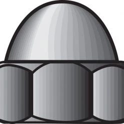 Hillman 1/4 in. Zinc-Plated Steel SAE Acorn Nut 100 pk