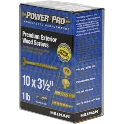 Hillman Power Pro No. 10 X 3-1/2 in. L Star Flat Head Premium Deck Screws 1 lb 59 pk -Cheap HILLMAN Store c333c32e 0f48 4980 834c 49d950c8465c