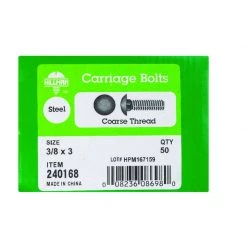 Hillman 3/8 in. X 3 in. L Zinc-Plated Steel Carriage Bolt 50 pk -Cheap HILLMAN Store c3c4be9b 5363 4280 9bb9 8af110602038