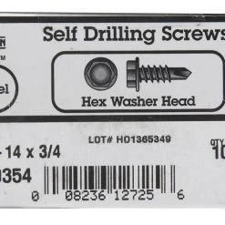 Hillman No. 12-14 X 3/4 in. L Hex Washer Head Sheet Metal Screws 100 pk