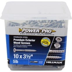 Hillman Power Pro No. 10 X 3-1/2 in. L Star Flat Head Exterior Deck Screws 5 lb -Cheap HILLMAN Store c6c84e10 7435 4c19 b9fe 659cb673f406