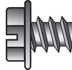 Hillman No. 12 X 1-1/2 in. L Slotted Hex Head Sheet Metal Screws 100 pk