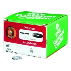 Hillman Zinc-Plated Steel M6 mm Flat Washer 100 pk