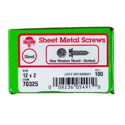 Hillman No. 12 X 2 in. L Slotted Hex Washer Head Sheet Metal Screws 100 pk -Cheap HILLMAN Store cceebb3a ad7e 462c 8b22 66bbdbbdd6e6