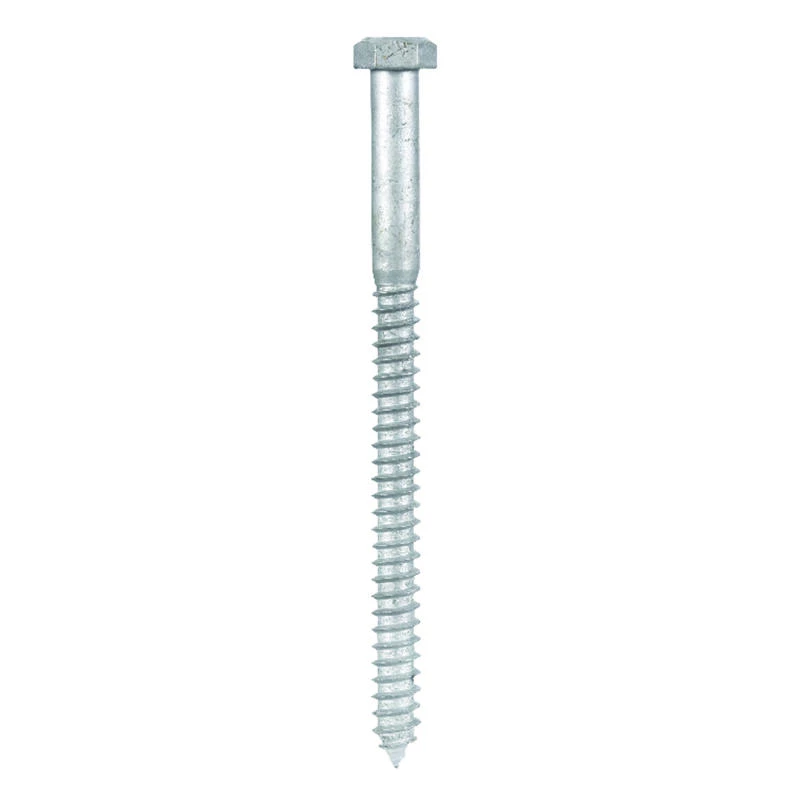 Hillman 1/2 in. X 7 in. L Hex Hot Dipped Galvanized Steel Lag Screw 25 pk 2 Hillman 1/2 in. X 7 in. L Hex Hot Dipped Galvanized Steel Lag Screw 25 pk - Image 2