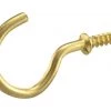 Hillman Brass-Plated Gold Cup/Picture Hook 1 lb 8 pk