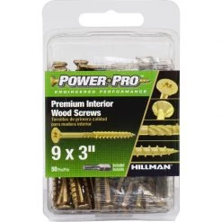 Hillman Power Pro No. 9 X 3 in. L Star Wood Screws 50 pk -Cheap HILLMAN Store cef85166 d469 4178 8f54 f6494b293582