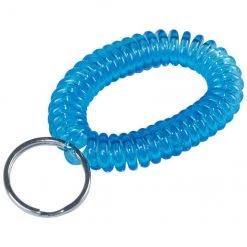 Hillman Plastic Assorted Split Ring Wrist Coil Key Chain