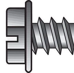 Hillman No. 10 X 3 in. L Slotted Hex Washer Head Sheet Metal Screws 100 pk