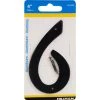 Hillman 4 in. Black Aluminum Nail-On Number 6 1 pc