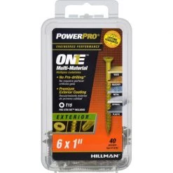 Hillman POWERPRO ONE No. 6 X 1 in. L Star Flat Head Multi-Material Screw 10 pk