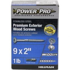 Hillman Power Pro No. 9 X 2 in. L Star Flat Head Exterior Deck Screws 1 lb -Cheap HILLMAN Store d730ce03 440b 4bff 9426 566af07cdfc5