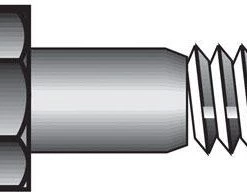 Hillman 7/16 in. D X 3-1/2 in. L Heat Treated Steel Hex Head Cap Screw 25 pk