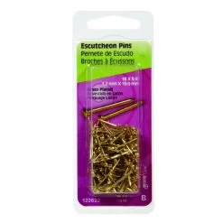 Hillman 14 Ga. X 3/4 in. L Brass-Plated Steel Escutcheon Pins 1 pk 1.5 oz
