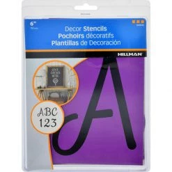 Hillman 6 in. Oil Board Decor Stencil Set 38 pk