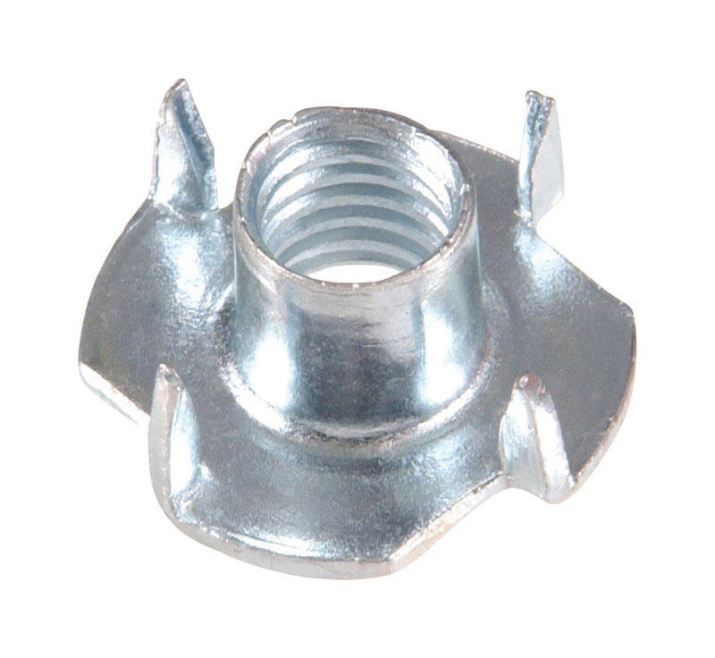Hillman 10 in. Zinc-Plated Steel SAE Tee Nut 100 pk 1 Hillman 10 in. Zinc-Plated Steel SAE Tee Nut 100 pk