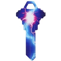 Hillman Wackey Lightning House/Office Universal Key Blank Single