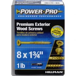 Hillman Power Pro No. 8 X 1-3/4 in. L Star Bronze Ceramic Wood Screws 1 lb 175 pk -Cheap HILLMAN Store e0d8fff8 d30b 4617 819d 167cf19331a0