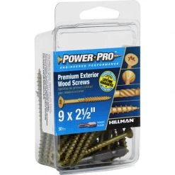 Hillman Power Pro No. 9 X 2-1/2 in. L Star Flat Head Exterior Deck Screws 50 pk -Cheap HILLMAN Store e241bce2 ae55 4f69 be69 d09b72269299