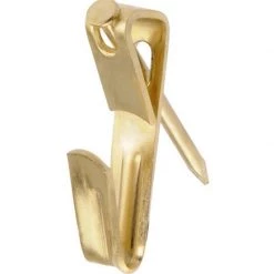 Hillman Brass-Plated Gold Conventional Picture Hanger 20 lb 50 pc 4 Hillman Brass-Plated Gold Conventional Picture Hanger 20 lb 50 pc -Cheap HILLMAN Store e4faf14e 927d 4c12 a153 7d06f691f18e