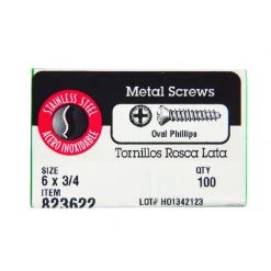 Hillman No. 6 X 3/4 in. L Phillips Oval Head Sheet Metal Screws 100 pk 3 Hillman No. 6 X 3/4 in. L Phillips Oval Head Sheet Metal Screws 100 pk -Cheap HILLMAN Store e61d72cf 4359 4419 a3eb 8b9ed816116d