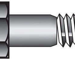 Hillman 1/4 in. D X 2-1/2 in. L Heat Treated Steel Hex Head Cap Screw 100 pk
