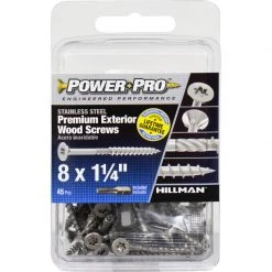 Hillman Power Pro No. 8 X 1-1/4 in. L Star Exterior Wood Screw 45 pk 6 Hillman Power Pro No. 8 X 1-1/4 in. L Star Exterior Wood Screw 45 pk -Cheap HILLMAN Store e6714cd8 8a0b 45c7 92f7 ac535ada47ac