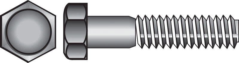 Hillman 5/16 in. D X 1/2 in. L Zinc Plated Steel Hex Bolt 100 pk 1 Hillman 5/16 in. D X 1/2 in. L Zinc Plated Steel Hex Bolt 100 pk