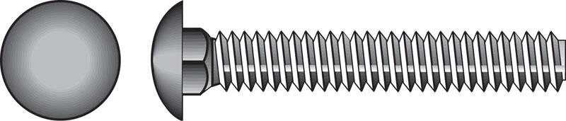 Hillman 7/16 in. X 2-1/2 in. L Zinc-Plated Steel Carriage Bolt 50 pk 1 Hillman 7/16 in. X 2-1/2 in. L Zinc-Plated Steel Carriage Bolt 50 pk