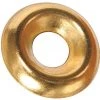 Hillman Brass-Plated Brass .190 in. Countersunk Finish Washer 100 pk