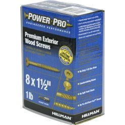 Hillman Power Pro No. 8 X 1-1/2 in. L Star Exterior Wood Screw 1 lb -Cheap HILLMAN Store eb0b9506 d767 466e aee4 f982470884d7