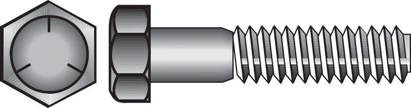 Hillman 5/16 in. D X 1 in. L Heat Treated Zinc Steel Hex Head Cap Screw 100 pk 1 Hillman 5/16 in. D X 1 in. L Heat Treated Zinc Steel Hex Head Cap Screw 100 pk