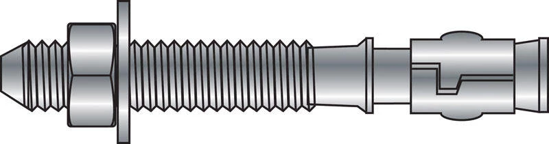 Hillman 1/2 in. D X 4-1/2 in. L Steel Round Head Wedge Anchor 10 pk 1 Hillman 1/2 in. D X 4-1/2 in. L Steel Round Head Wedge Anchor 10 pk