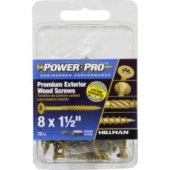 Hillman Power Pro No. 8 X 1-1/2 in. L Star Flat Head Exterior Deck Screws 75 pk 6 Hillman Power Pro No. 8 X 1-1/2 in. L Star Flat Head Exterior Deck Screws 75 pk -Cheap HILLMAN Store ee9ce284 3ebb 4f68 83e8 597851d4ff7e