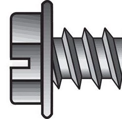 Hillman No. 10 X 1-1/4 in. L Slotted Hex Head Sheet Metal Screws 100 pk