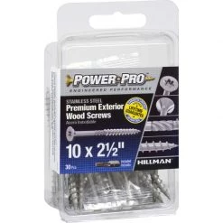 Hillman Power Pro No. 10 X 2-1/2 in. L Star Flat Head Exterior Deck Screws 30 pk -Cheap HILLMAN Store efd42070 4e8d 400c 8392 f28f52900626