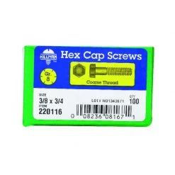 Hillman 3/8 in. D X 3/4 in. L Heat Treated Steel Hex Head Cap Screw 100 pk 3 Hillman 3/8 in. D X 3/4 in. L Heat Treated Steel Hex Head Cap Screw 100 pk -Cheap HILLMAN Store efe9370d 041f 4ad5 a91a 6f0d8b5ab87f