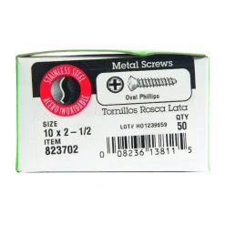 Hillman No. 10 X 2-1/2 in. L Phillips Oval Head Sheet Metal Screws 50 pk -Cheap HILLMAN Store f03b4d60 bd86 4dd8 a5c5 cac679751e54