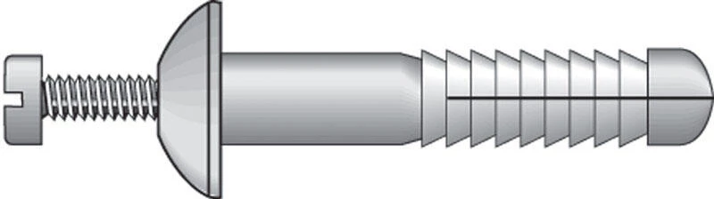 Hillman 1/4 in. D X 1-1/2 in. L Nylon Truss Head Truss Head Anchor 4 pk 1 Hillman 1/4 in. D X 1-1/2 in. L Nylon Truss Head Truss Head Anchor 4 pk