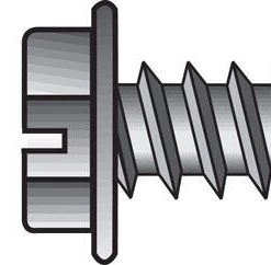 Hillman No. 10 X 1-1/2 in. L Slotted Hex Washer Head Sheet Metal Screws 100 pk