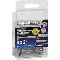 Hillman Power Pro No. 9 X 2 in. L Star Flat Head Exterior Deck Screws 35 pk -Cheap HILLMAN Store f24ddd86 480e 4f49 a8f0 7f32046be7fe