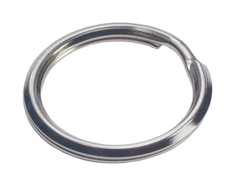 Hillman 7/8 in. D Tempered Steel Silver Split Rings/Cable Rings Key Ring 1 Hillman 7/8 in. D Tempered Steel Silver Split Rings/Cable Rings Key Ring