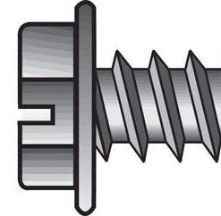 Hillman No. 8 X 3/4 in. L Slotted Hex Washer Head Sheet Metal Screws 100 pk