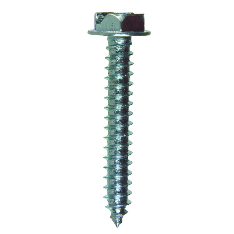 Hillman No. 10 X 1-1/4 in. L Slotted Hex Head Sheet Metal Screws 100 pk 2 Hillman No. 10 X 1-1/4 in. L Slotted Hex Head Sheet Metal Screws 100 pk - Image 2