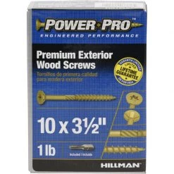 Hillman Power Pro No. 10 X 3-1/2 in. L Star Flat Head Premium Deck Screws 1 lb 59 pk -Cheap HILLMAN Store f4a92995 0a18 494e a28f 2f6d54d937e6